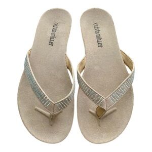 Olivia Miller Nude Flip Flop Sandal